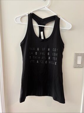 Lululemon racer black tank black Limited edition ghostrace
